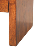 Chestnut Wood Waterfall Coffee Table