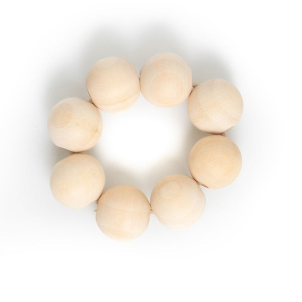 Turned Wood Sphere Napkin Ring Set