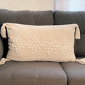 Tufted Cotton Lumbar Pillow