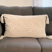 Tufted Cotton Lumbar Pillow