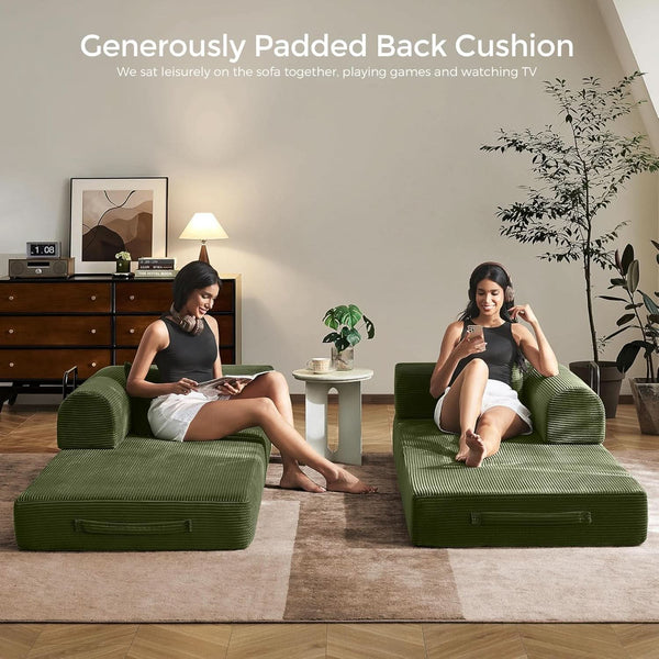 Corduroy Convertible Sofa Bed