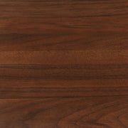 Walnut-Finish Tufted Upholstered King Platform Bed