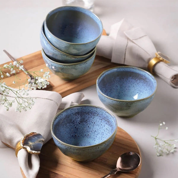 Speckled Ceramic Bowl Set of Six