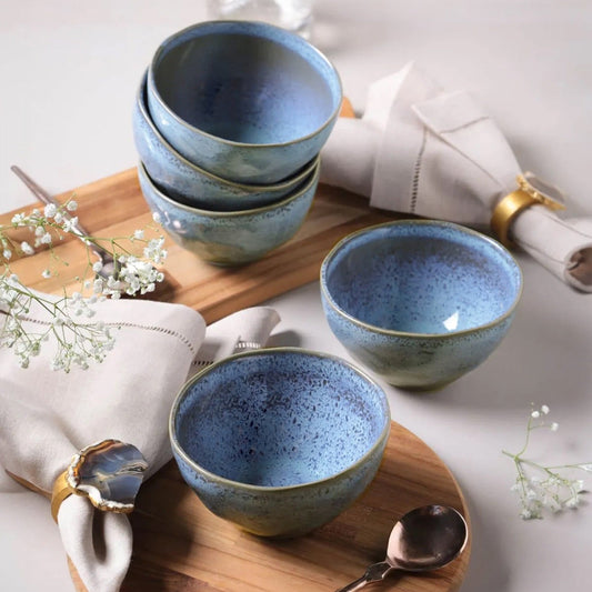 Speckled Ceramic Bowl Set of Six