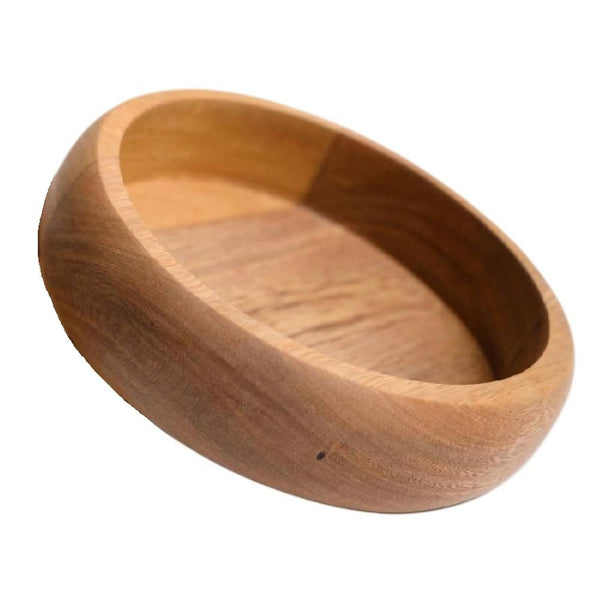 Turned Hardwood Snack Serving Bowl