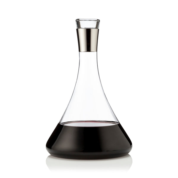 Clear Irving decanter, tapered conical body