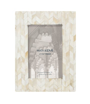 Chevron Bone Inlay Picture Frame