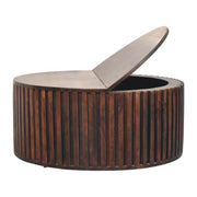 Slatted Round Mango Wood Coffee Table