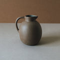 Round-Form Clay Ceramic Pitcher
