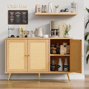 Rattan Door Natural Finish Buffet Pair – buffet (view 4) | Roost & Roam