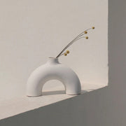 Arch-Form Matte Ceramic Vase