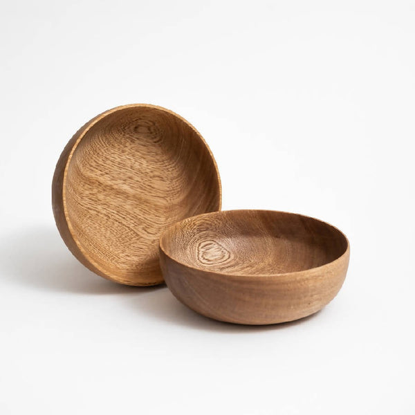 Turned Wood Serving Bowl
