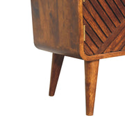 Carved Mango Wood Storage Bench