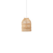 Woven Rattan Bell Pendant Light