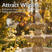 Three-Tier Tulip Outdoor Fountain