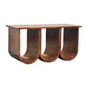 Arch-Base Mango Wood Coffee Table