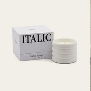 Ridged Ceramic Soy Candle