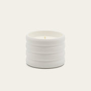 Ridged Ceramic Soy Candle