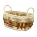 Hand-Woven Sisal Oval Basket