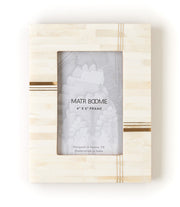 Bone Tile Brass Bar Picture Frame
