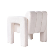 Boucle Upholstered Accent Chair — detail of finish and surface variation
