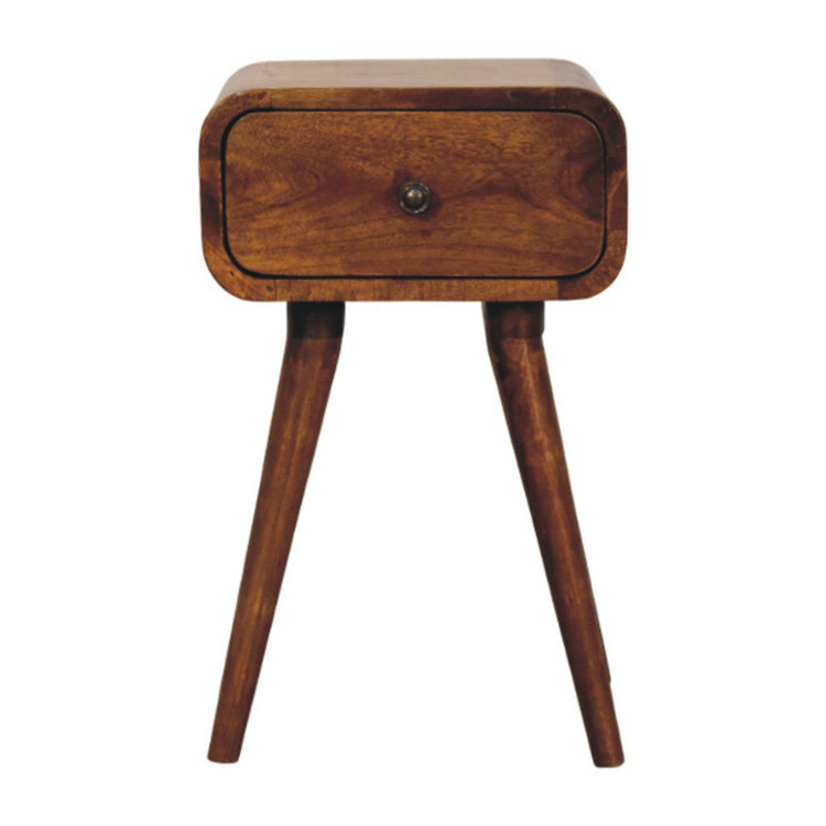 Chestnut Mango Wood Mini Nightstand