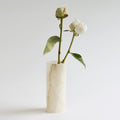 Hand-Carved Alabaster Narrow Vase