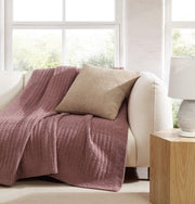 Boucle-Texture Memory Foam Throw Pillow
