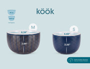 Embossed Stoneware Nesting Bowl Set