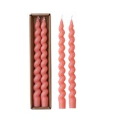 Twisted Taper Candles, Set of 2