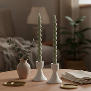 Twisted Taper Candles, Set of 2
