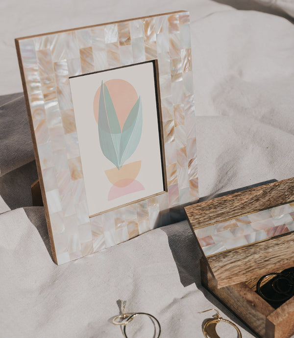 Mother of Pearl Inlay Picture Frame