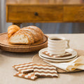 Chevron Wood Resin Coaster Set