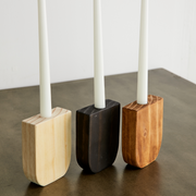 Horseshoe Pine Taper Candle Holder