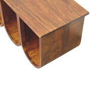 Arch-Base Mango Wood Coffee Table