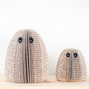 Folded Book Page Ghost Decor Set