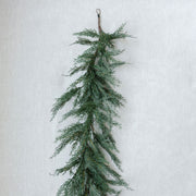 Faux Evergreen Cedar Garland, 9 ft