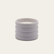 Ridged Ceramic Soy Candle