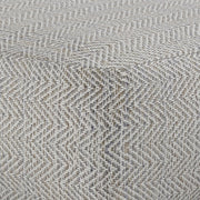 Herringbone Cotton Square Pouf