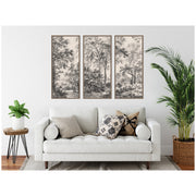 Antonie Waterloo Woodland Triptych Canvas Set — alternate angle showing full form