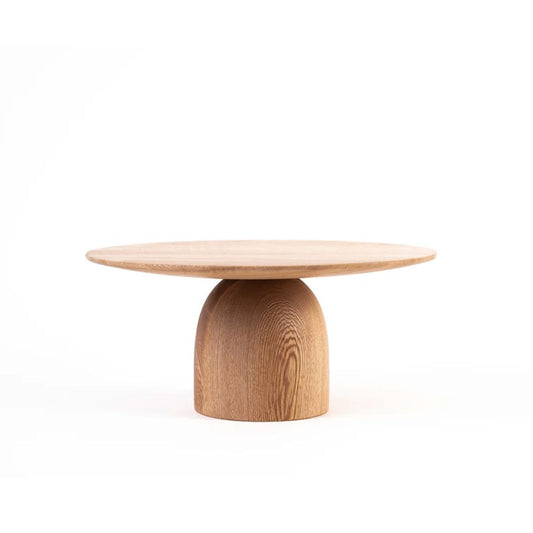 Hand-Carved Rosa Morada Wood Cake Stand
