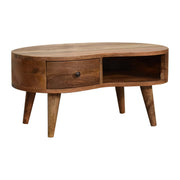 Curved Mango Wood Wave Coffee Table