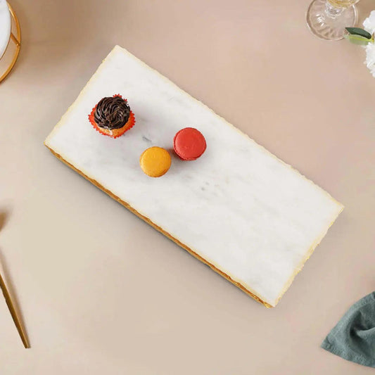 Marble Gold-Edge Serving Board