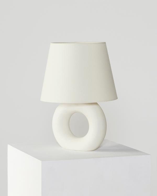 Ring-Base Ceramic Table Lamp