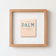 Wood-Frame Palm Bar Print hung in a curated gallery wall arrangement