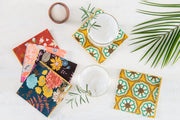 Floral Cotton Cloth Napkin Set
