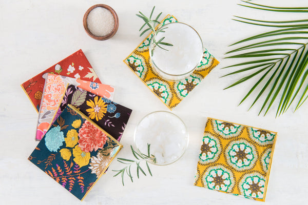 Floral Cotton Cloth Napkin Set