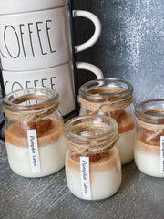 Hand-Poured Soy Coffee Candle — back and side profile detail
