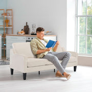 Mid-Century Fabric Three-Seat Sofa