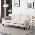 Mid-Century Fabric Three-Seat Sofa
